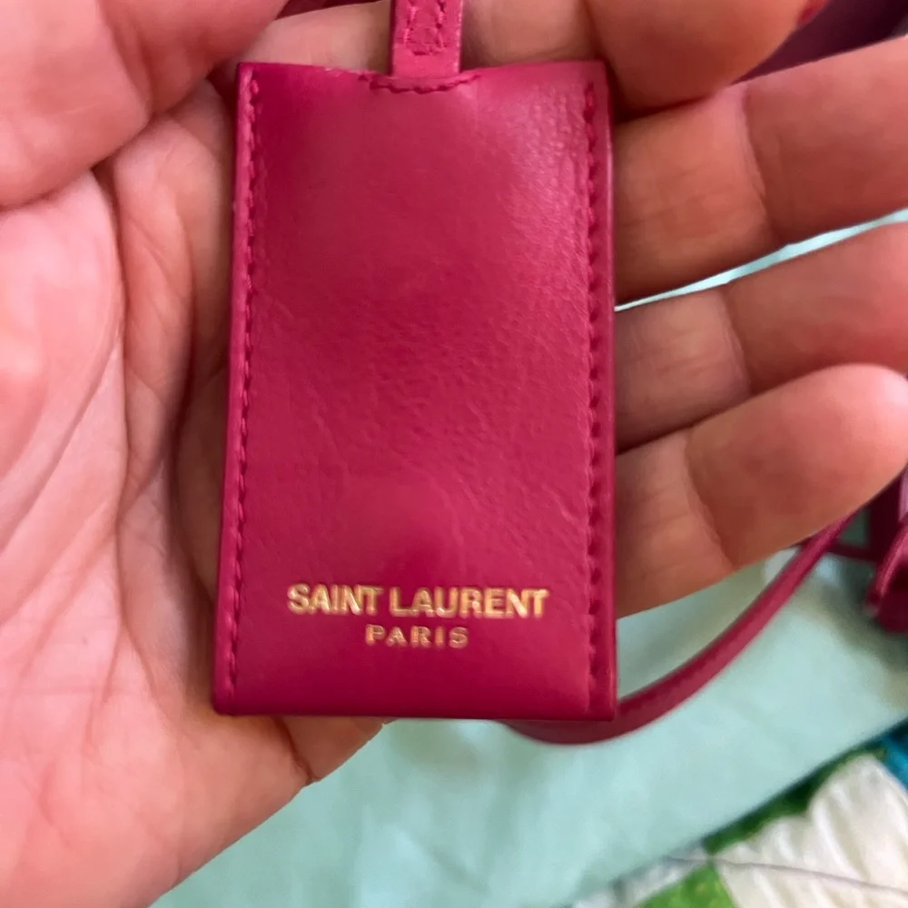 Saint Laurent Fuchsia Leather Satchel - Picture 3 of 12